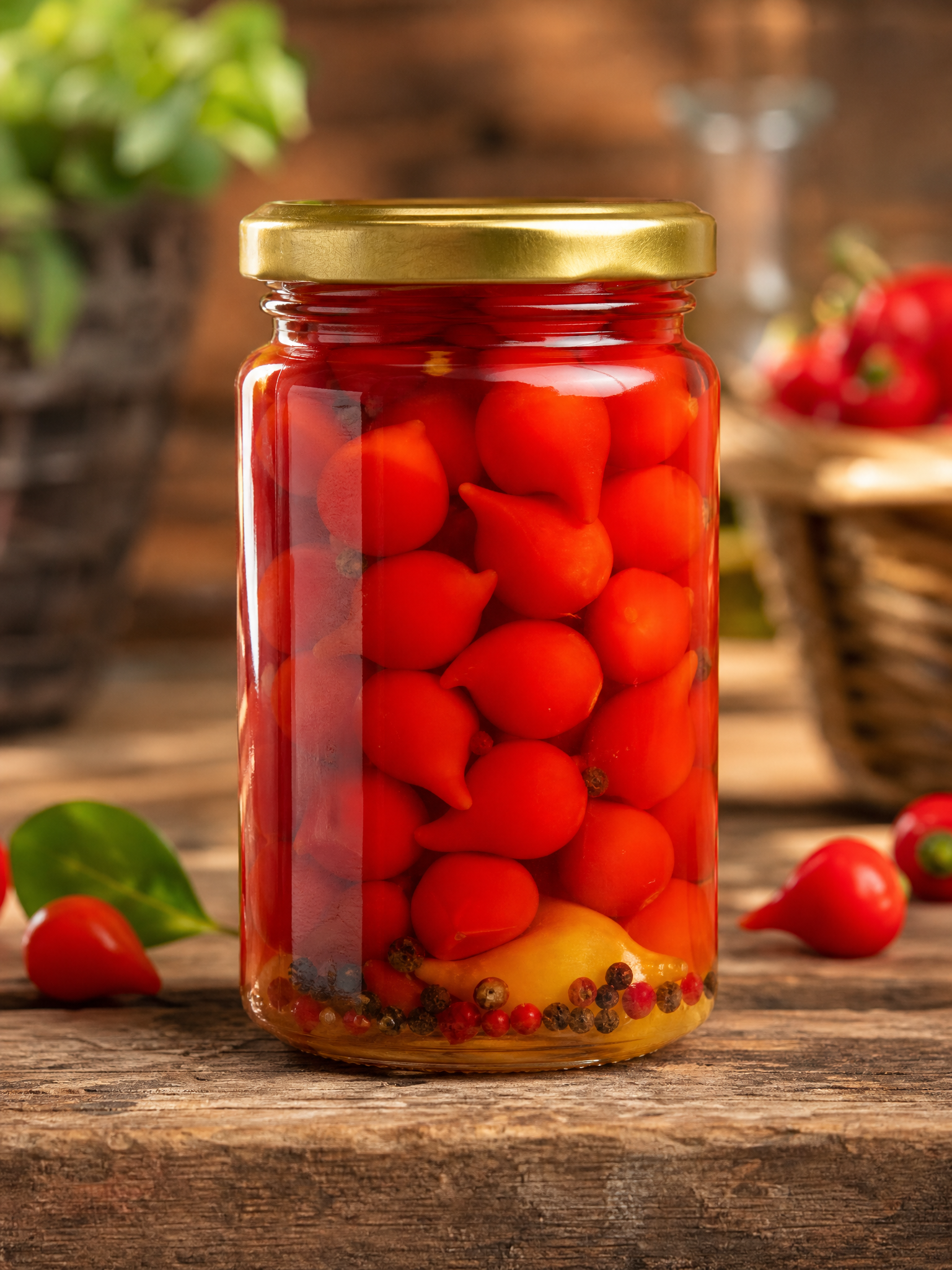 Pimenta em conserva artesanal